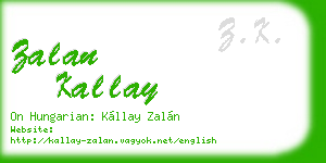 zalan kallay business card